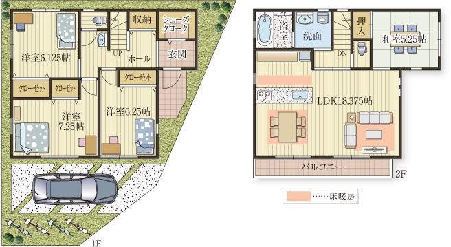 光と風を運ぶ広いバルコニーに面した心地良いリビング