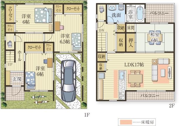 2階リビングと収納充実プラン 間取りコレクション 大阪市 東淀川区 鶴見区 東大阪市で新築一戸建て 不動産のことならハウスパートナーへ