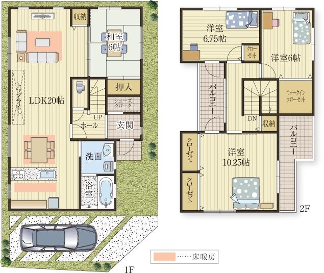 全居室広々・明るい住まい