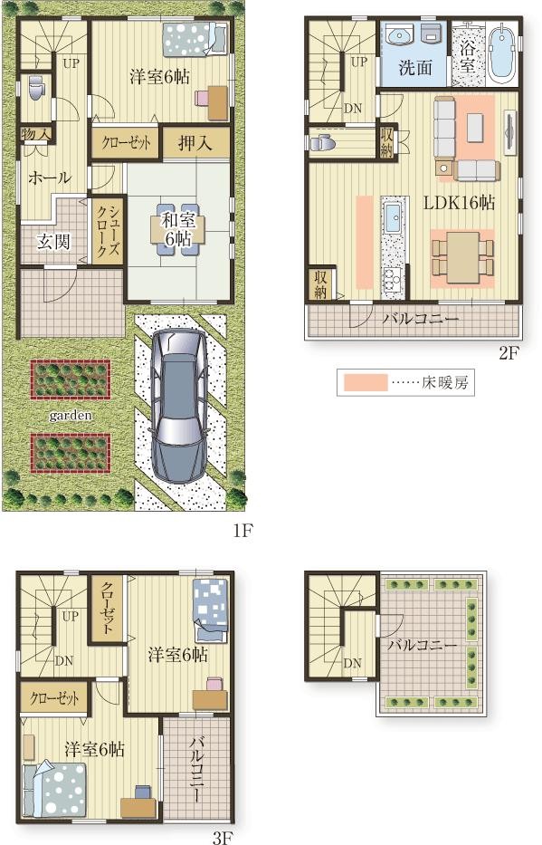 庭と屋上で家庭菜園ができる家