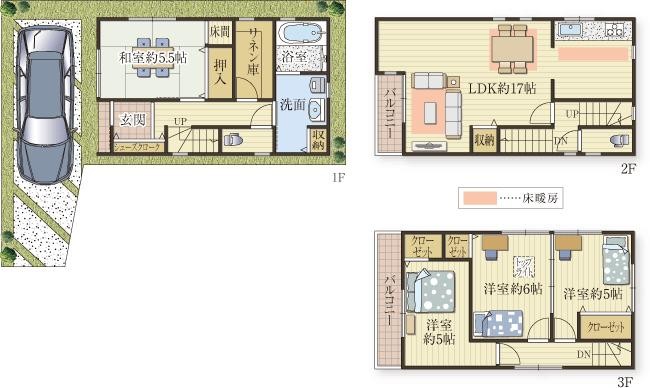 多用途に使えるリネン室がある家