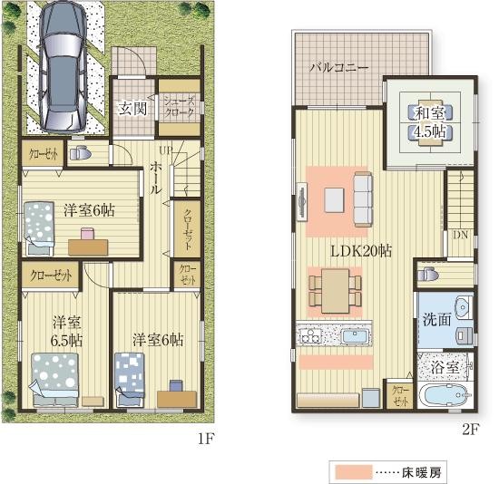 ゆとりのあるラクラク家事動線の家