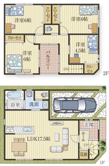 奇跡の2階建てプラン