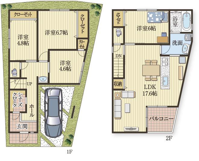 家事ラク動線がうれしい家