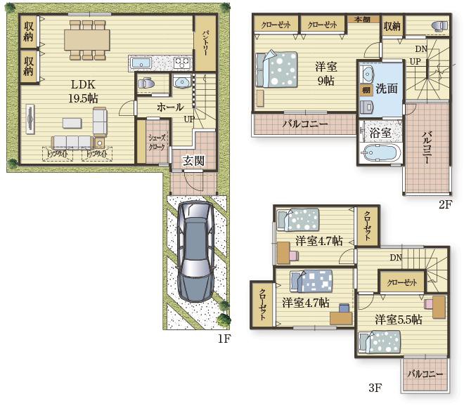 2階を丸ごと主寝室にした家