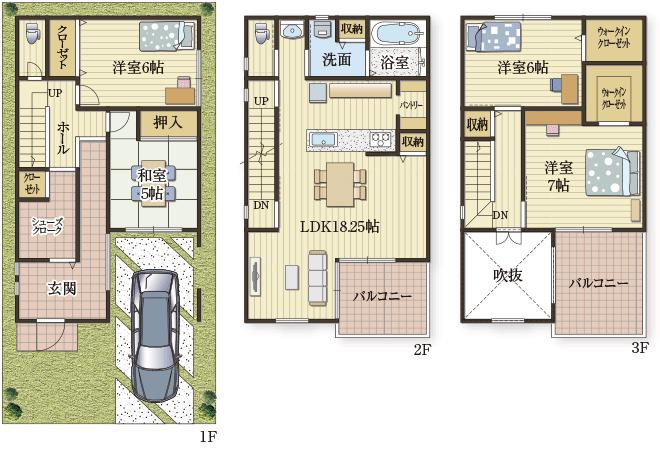 収納と家事ラク動線を徹底した家