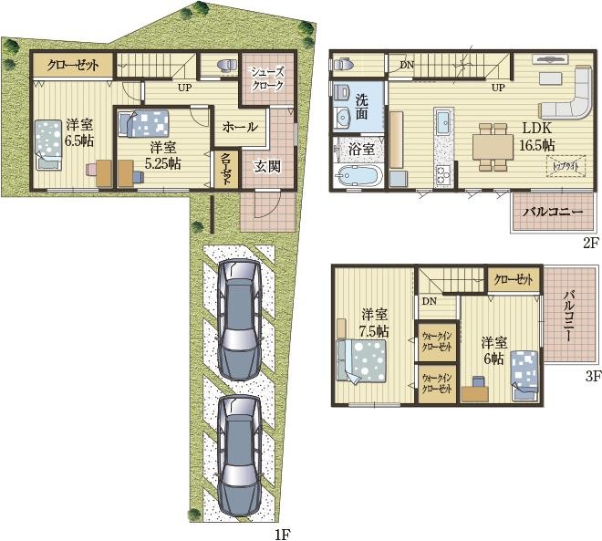 フラット収納ですっきり住まい