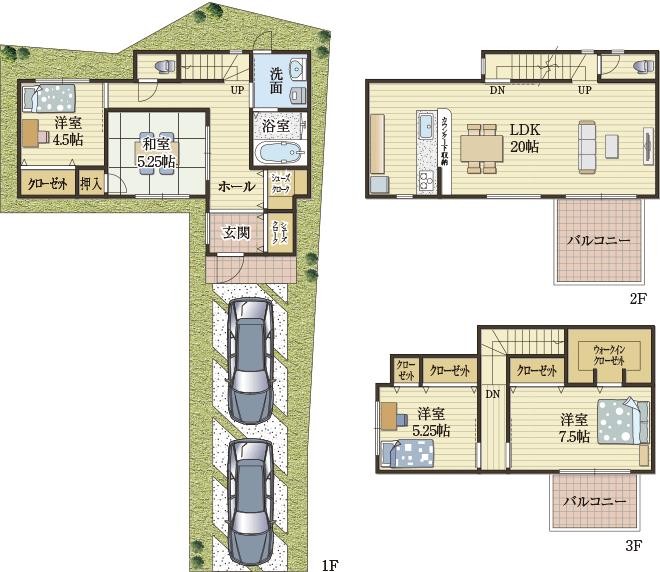 ゆったり動線の家事ラク住空間