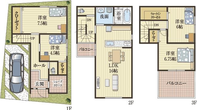 ゆったり暮らせる工夫の間取り設計