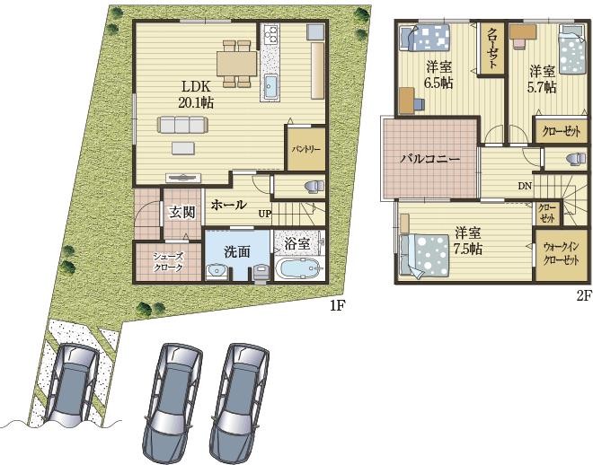 大阪市内で2階建てを実現