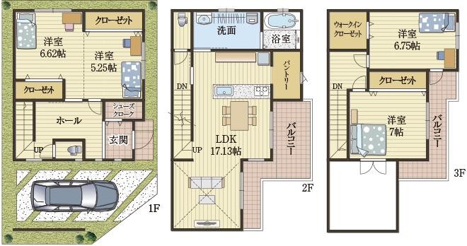 開放的な工夫のレイアウト