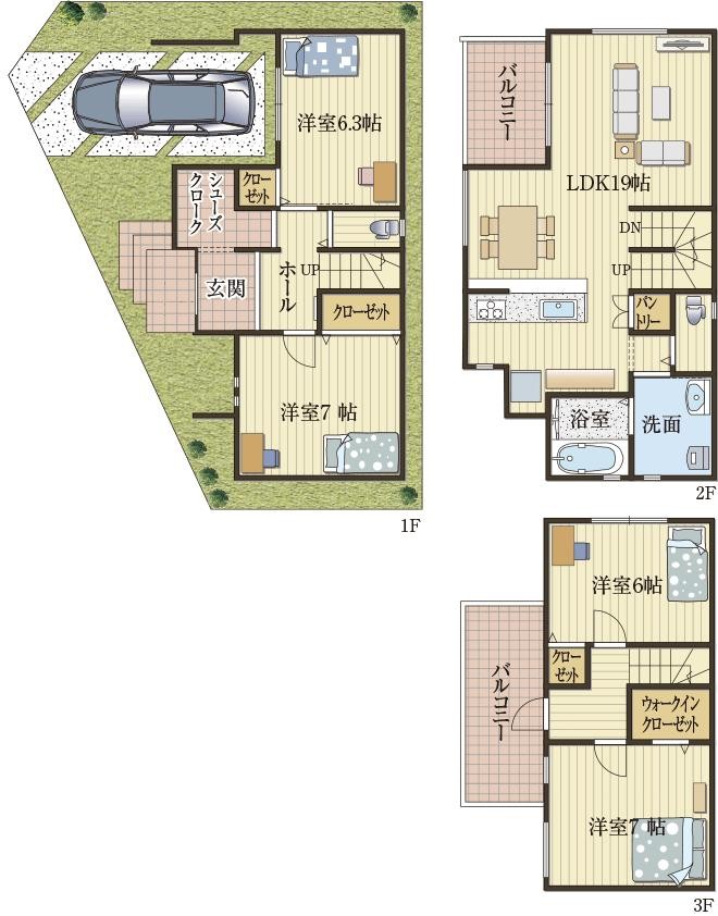 間取りレイアウトをうまく生かしたスッキリ住空間