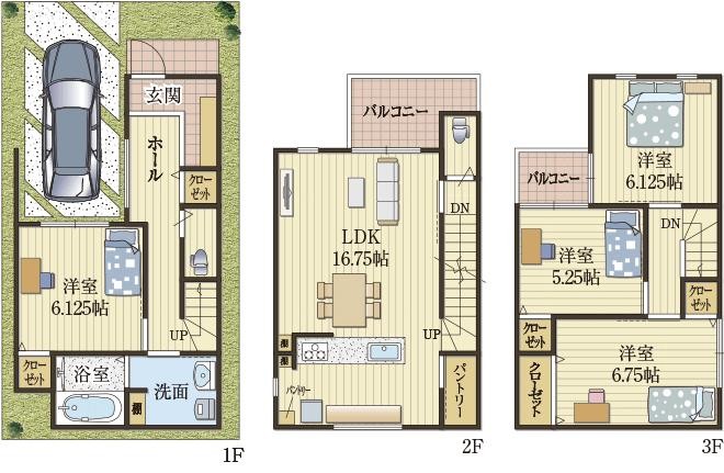 2種のパントリー+棚でキッチン仕事が充実の家