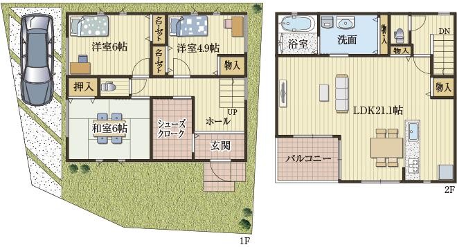 多彩な物入で家事ラクの家