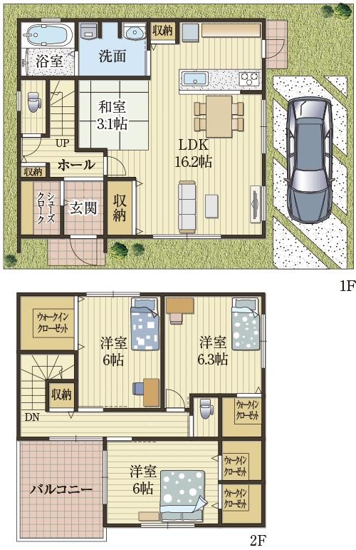 物持ち家族安心の収納住宅