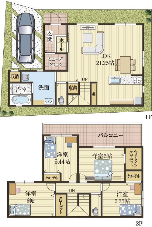 多用途バルコニーの家