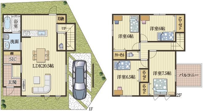 無駄なく広々暮らせる家