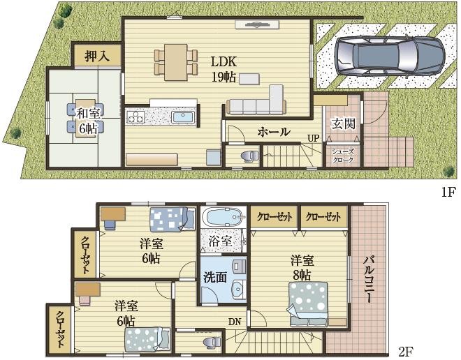 メリハリ間取りで気遣いラクラク住宅