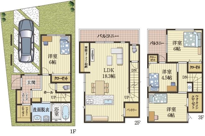 生活動線が秀逸な家