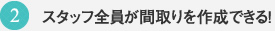 スタッフ全員が間取りを作成できる！
